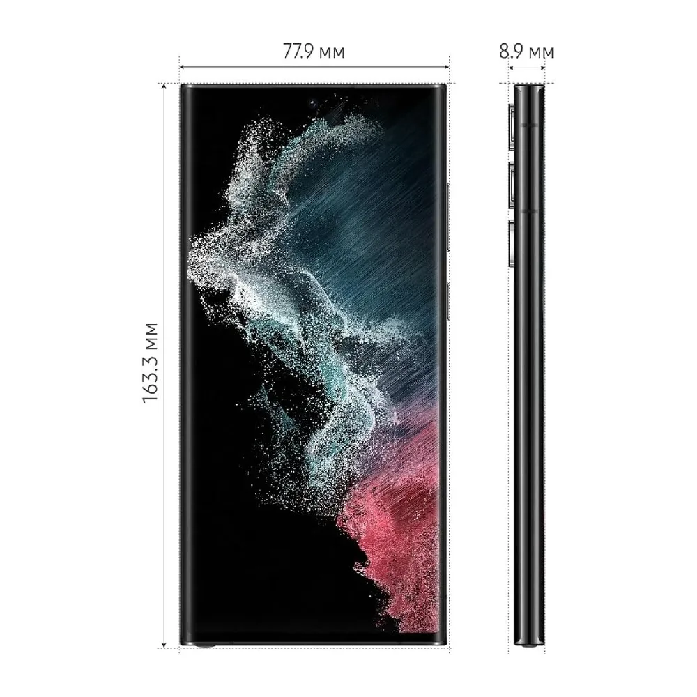 Samsung Galaxy S22 Ultra 5G 128GB, Schwarz, Dual-SIM, (Generalüberholt) — 5