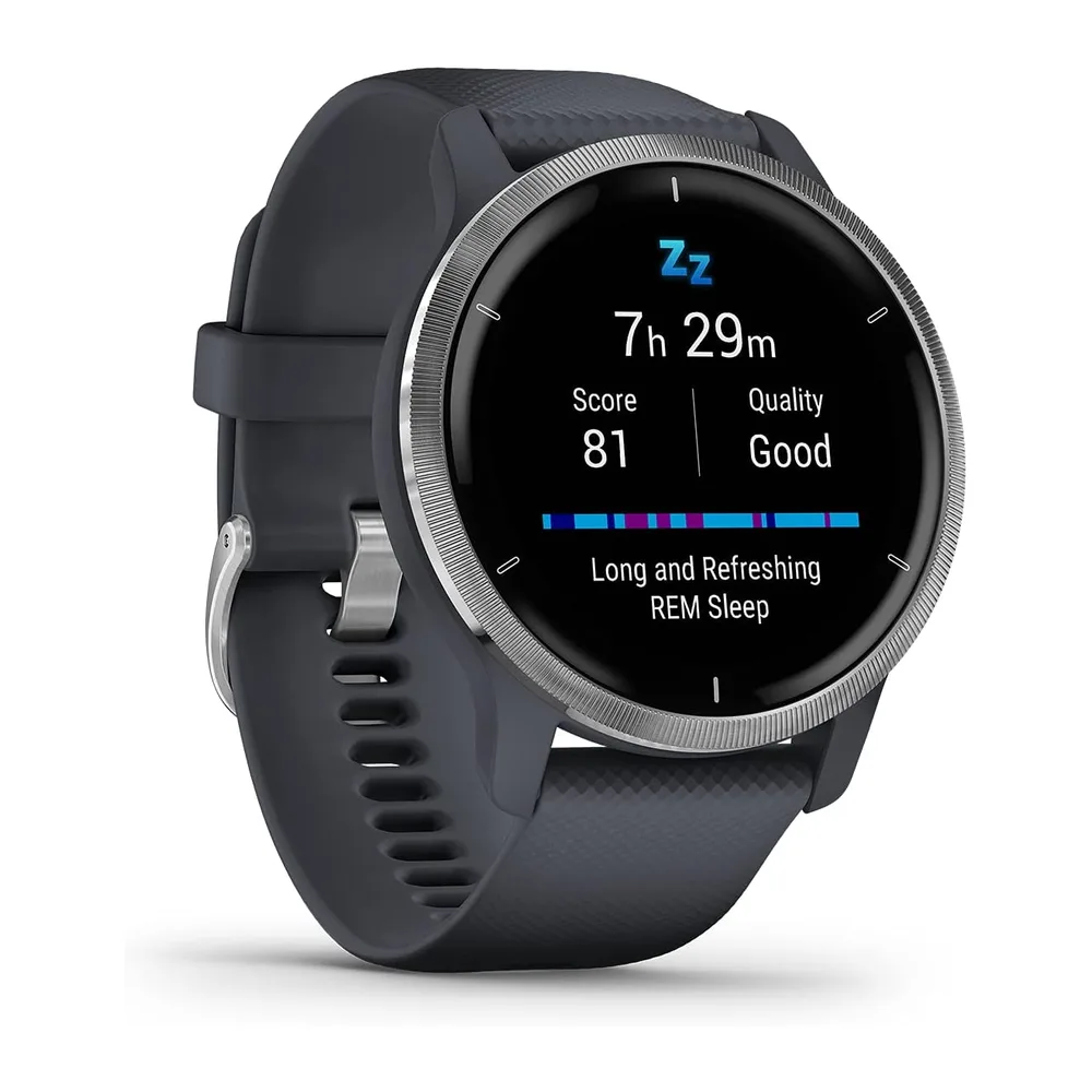 Garmin [renewed] Venu 2 – GPS-Fitness-Smartwatch mit ultrascharfem 1,3“ AMOLED-Touchdisplay, Fitness &