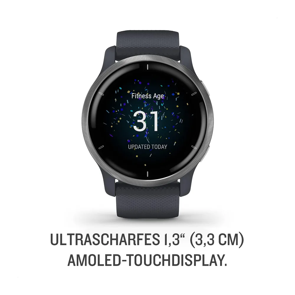 Garmin [renewed] Venu 2 – GPS-Fitness-Smartwatch mit ultrascharfem 1,3“ AMOLED-Touchdisplay, Fitness & — 2