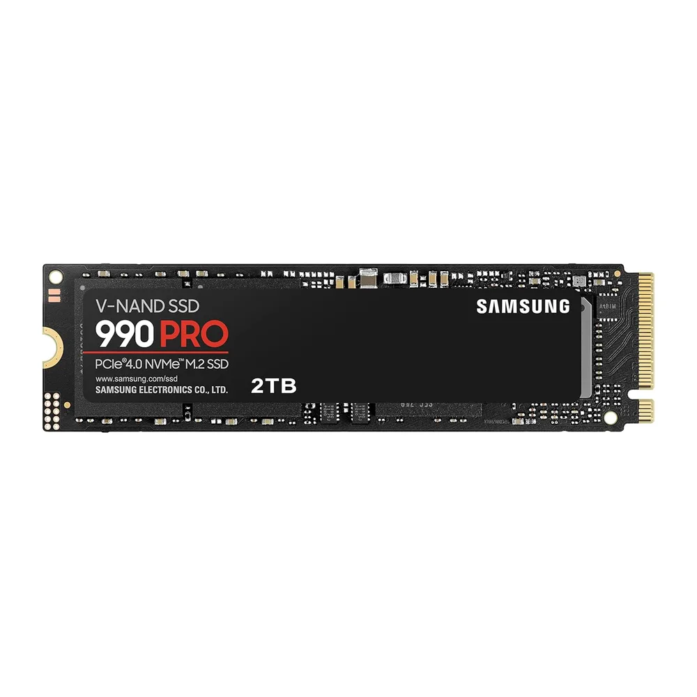 Samsung 990 PRO NVMe M.2 SSD, 2 TB, PCIe 4.0, 7.450 MB/s Lesen, 6.900 MB/s Schreiben, Interne SSD, Interne