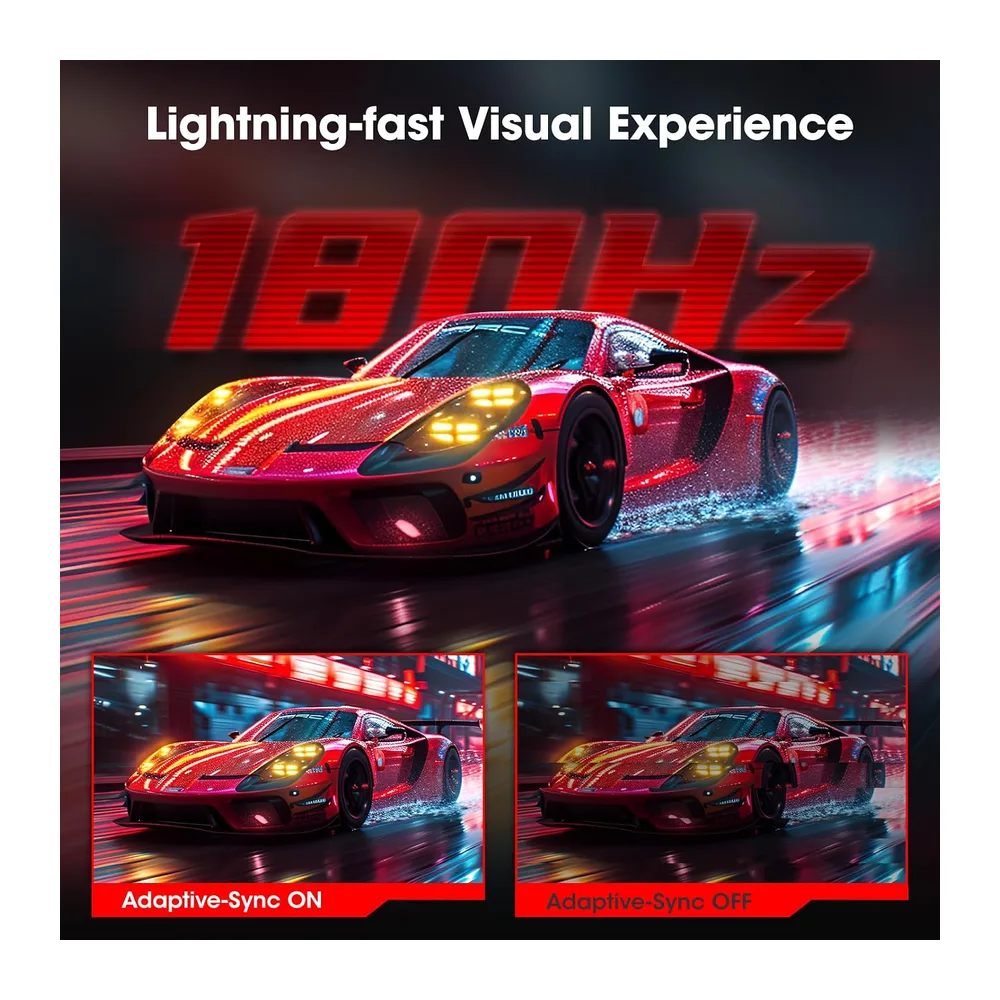 KOORUI 27 Zoll Gaming Monitor Curved 180Hz PC Bildschirm QHD 1ms HDMI/DP — 3
