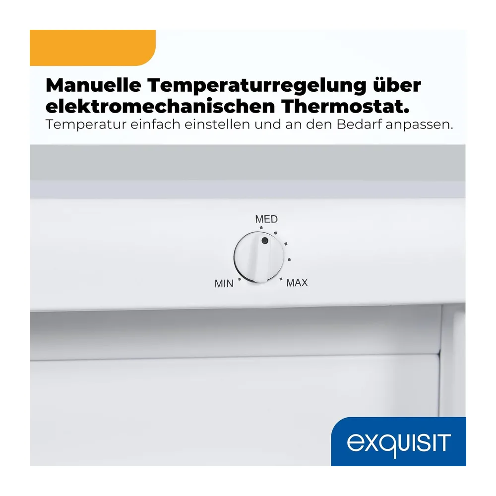 Exquisit GS512-040E Gefrierschrank - 91 l Tiefkühlschrank Klein in Weiß [Energieklasse E] — 4