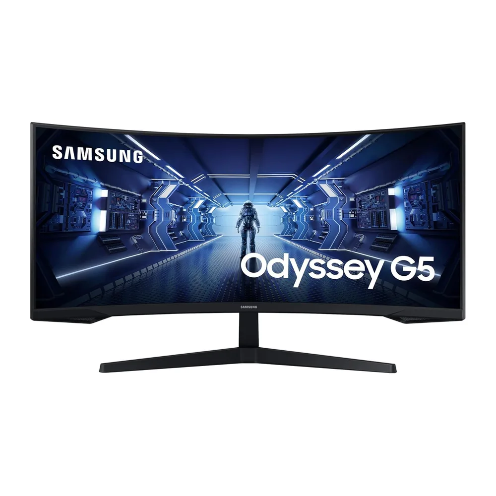 Samsung Gaming Monitor G5 C34G55TWWP, 34 Zoll, VA-Panel, UWQHD-Auflösung, AMD FreeSync Premium, Krümmung