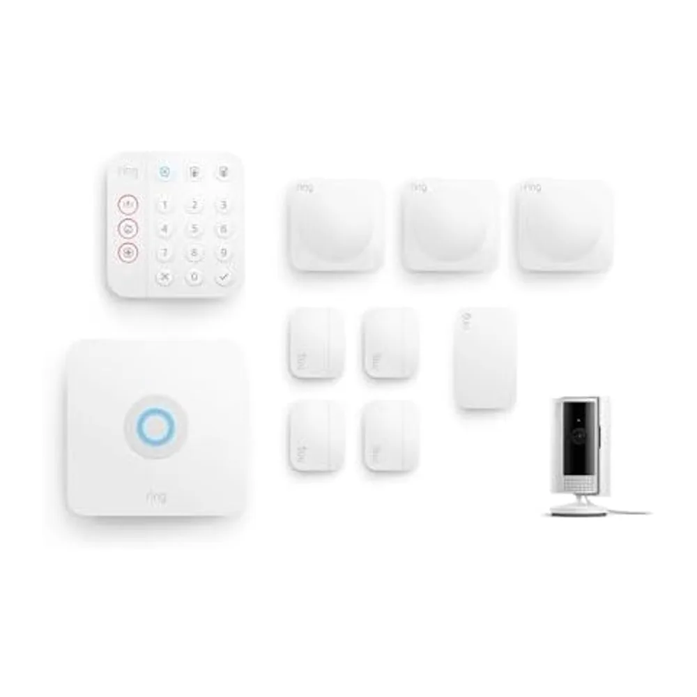 Ring Alarm - L + Innenkamera (Indoor Camera, 2. Gen.) im Paket | Alarmanlage für Haus & Wohnung mit WLAN & — 2