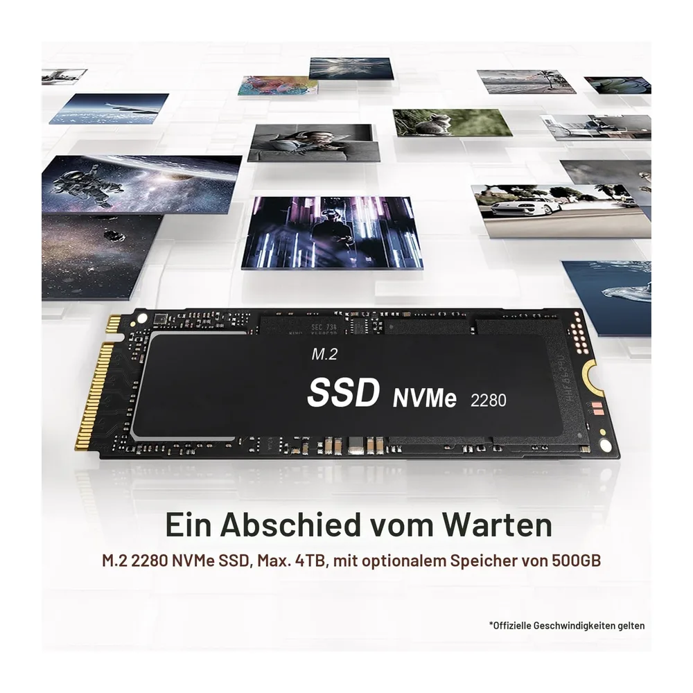 Beelink SER5 Mini PC, AMD Ryzen 5 5500U, 6 Kerne, 12 Threads bis zu 4.0GHz, 16GB DDR4 RAM 480GB NVMe SSD, 4K — 5