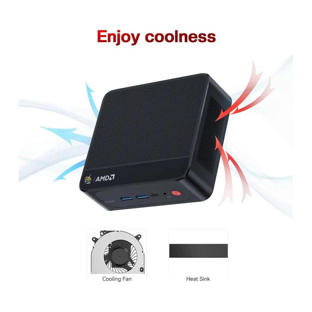 Beelink SER5 Mini PC AMD Ryzen 5 5500U(6C/12T — 6
