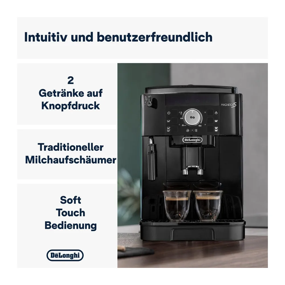 De'Longhi Magnifica S - Kaffeevollautomat 2 Getränke Schwarz — 2