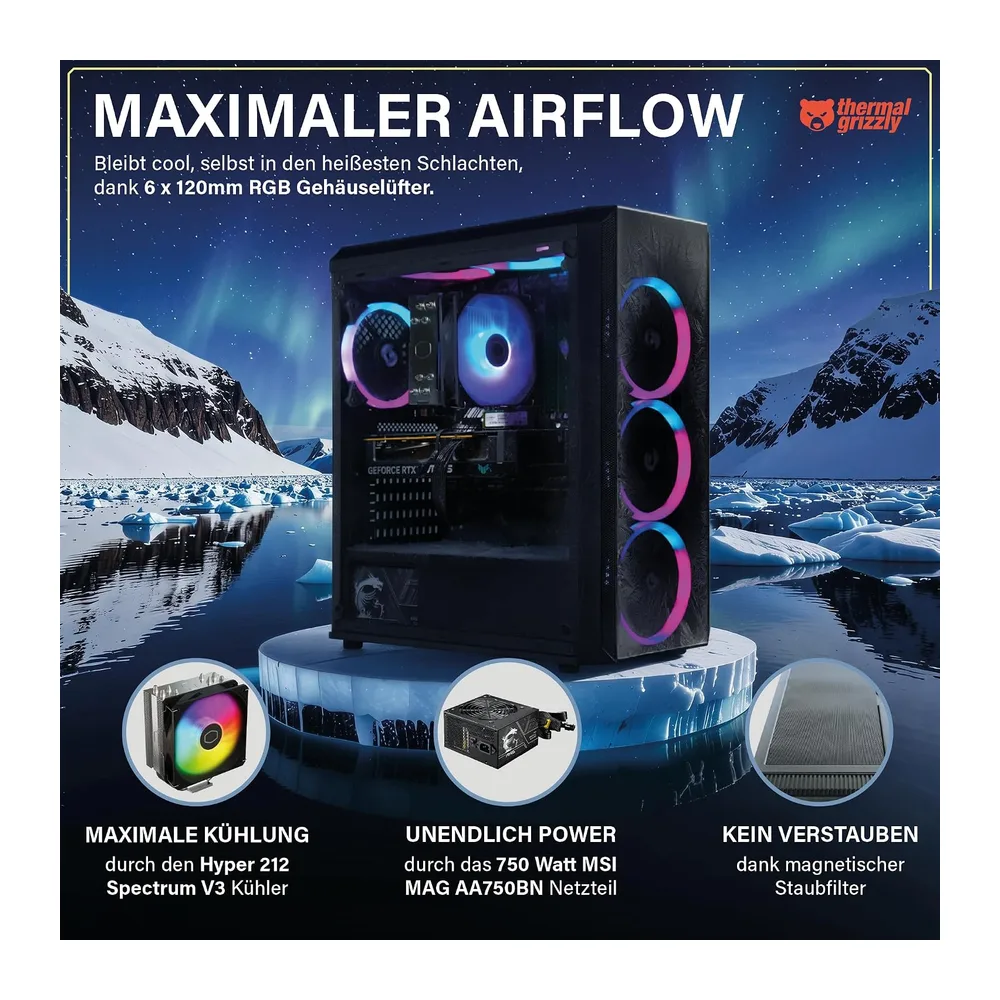 Greed® MK2 - Gaming PC - AMD Ryzen 7 5700X & AMD Radeon RX 9060XT (8GB) — 4