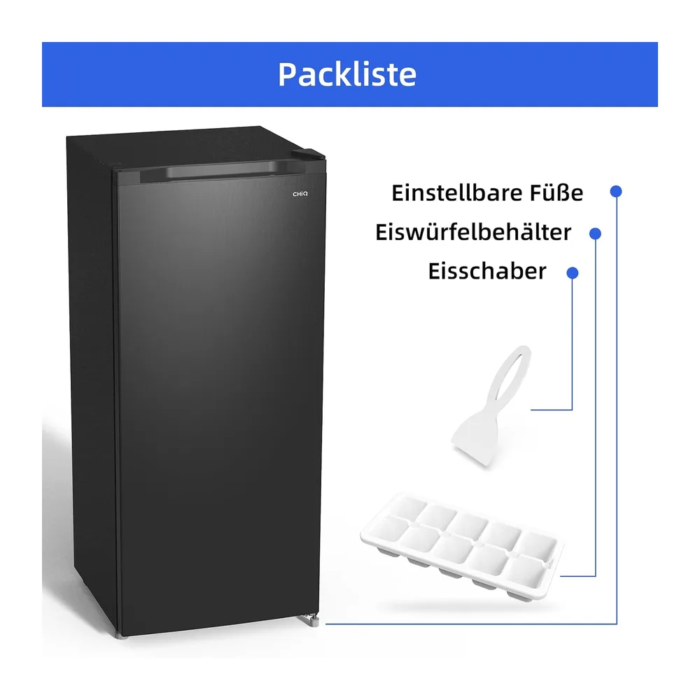 CHiQ Gefrierschrank Wechselbarer Türanschlag (145L Manuelle Abtauung) [Energieklasse E] — 6