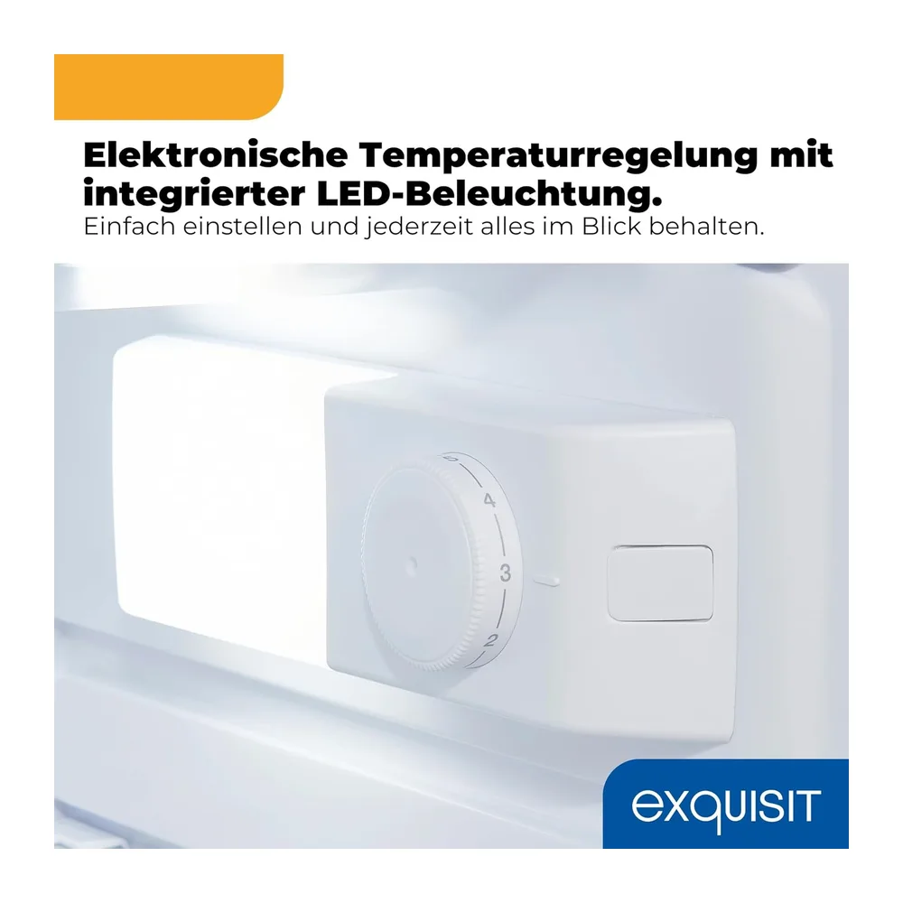 Exquisit Kühlschrank mit Gefrierfach, 109 l, Freistehend, Weiß [Energieklasse E] — 4