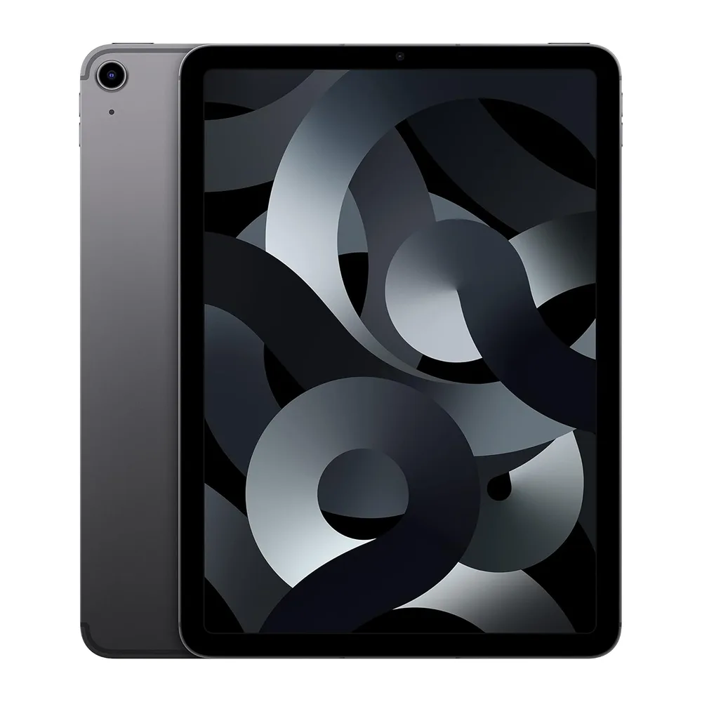 Apple 2022 iPad Air (10.9-Zoll, Wi-Fi + Cellular, 256 GB) - Space Grau (Generalüberholt)