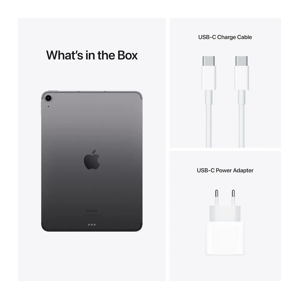 Apple 2022 iPad Air (10.9-Zoll, Wi-Fi + Cellular, 256 GB) - Space Grau (Generalüberholt) — 6