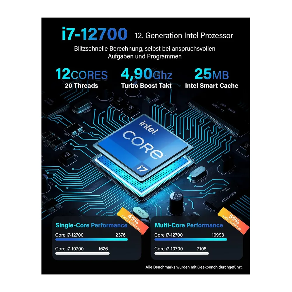 Greed® Ultra V2 PC mit Intel Core i7 12700 — 2