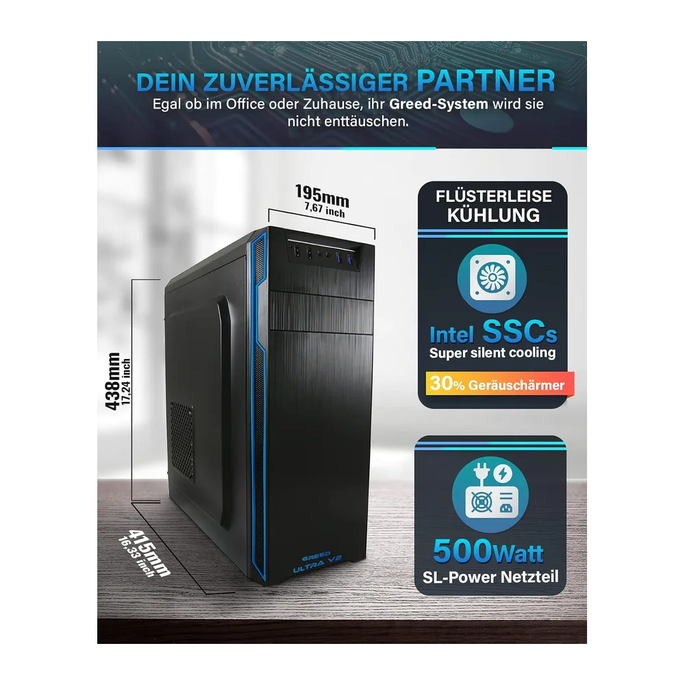 Greed® Ultra V2 PC mit Intel Core i7 12700 — 6
