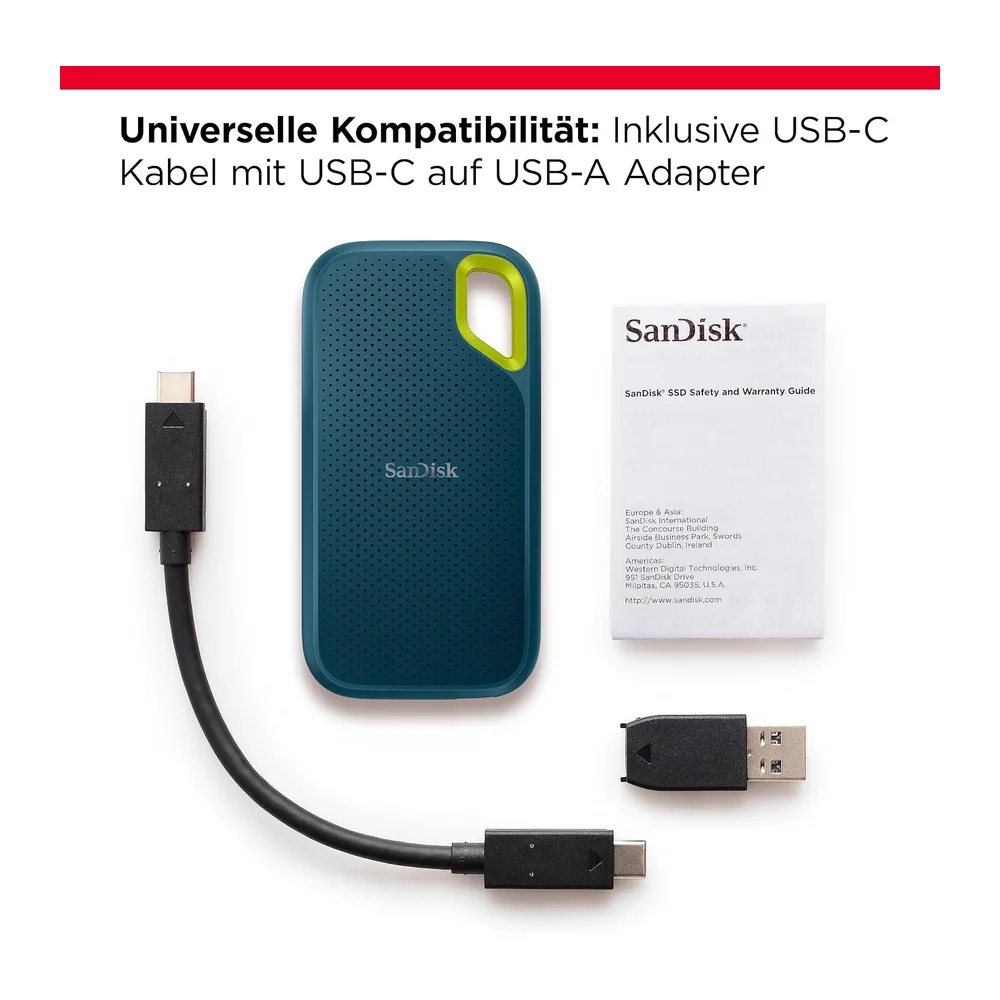 SanDisk Extreme Portable SSD 2 TB - bis zu 1.050 MB/s Lesen - Monterey — 4
