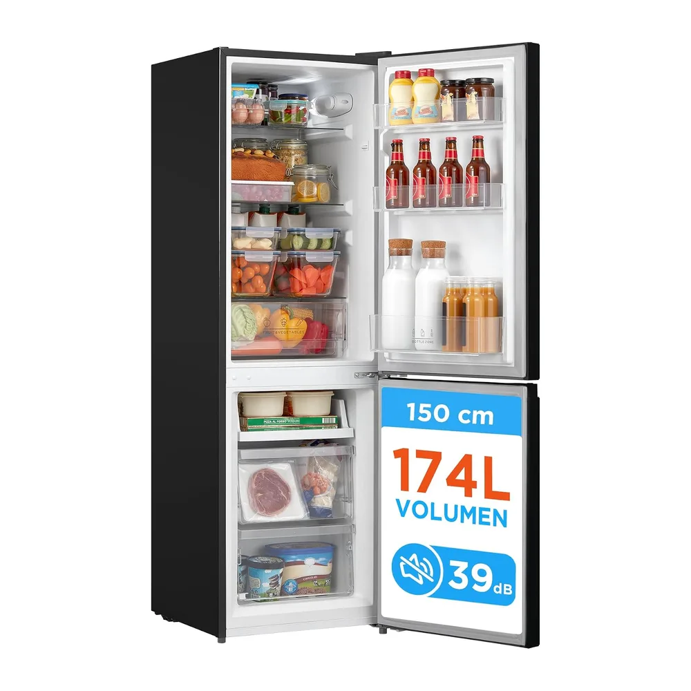 Comfee 174L Kühl-Gefrierkombination,150cm H,39dB