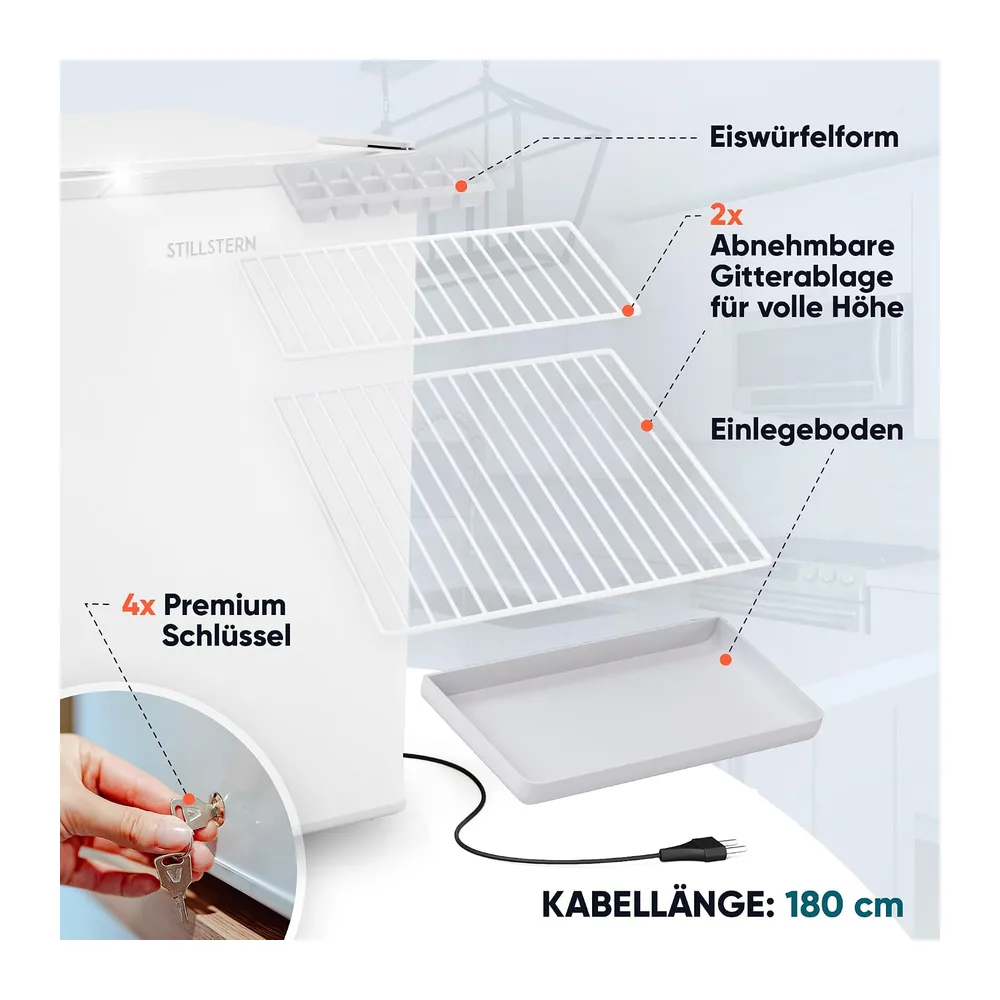 Stillstern Mini Gefrierschrank (42L) -18°C — 5