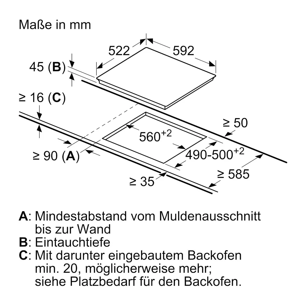 Siemens iQ300 Elektrokochfeld 60 cm Rahmenlos aufliegend schwarz ET61RBNA1E — 4