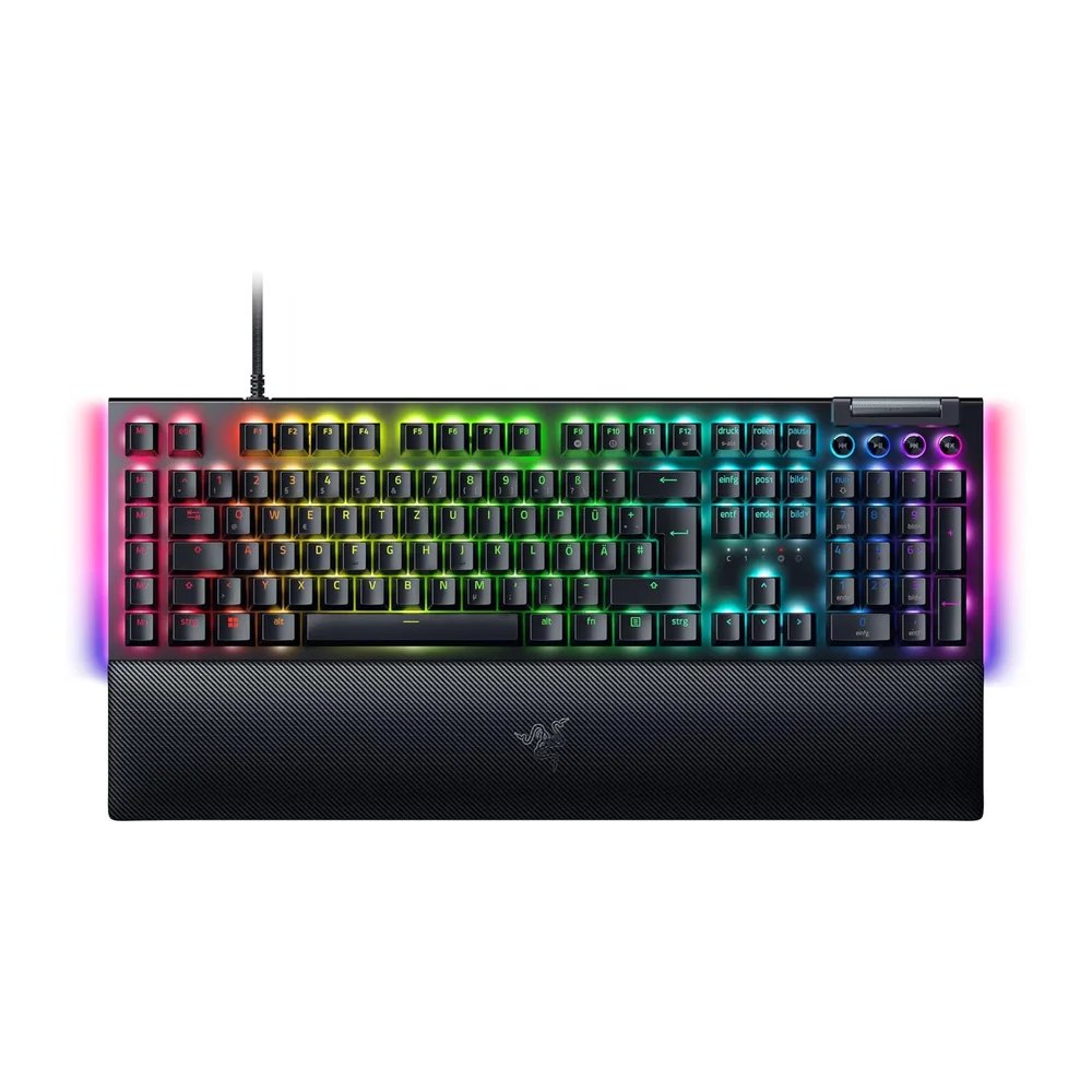 Razer BlackWidow V4 - Mechanische Gaming-Tastatur Chroma RGB (Mechanische Yellow Switches, 6 eigene