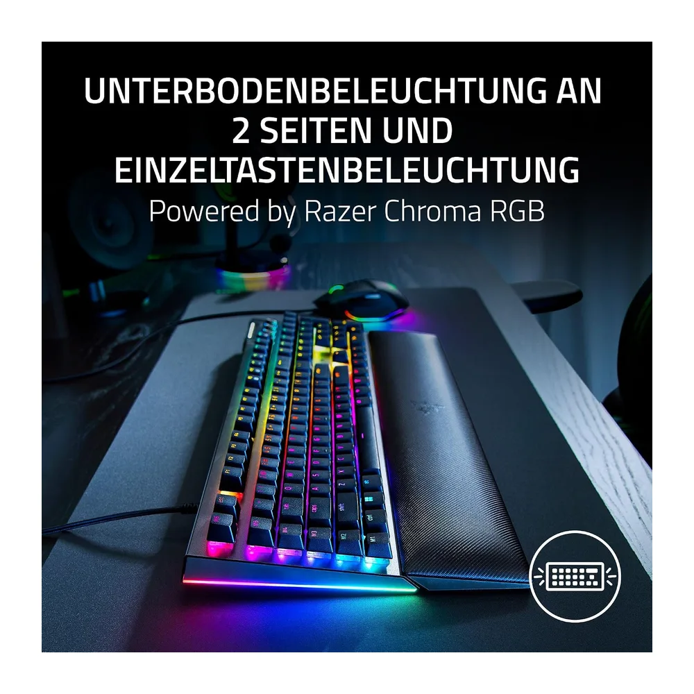 Razer BlackWidow V4 - Mechanische Gaming-Tastatur Chroma RGB (Mechanische Yellow Switches, 6 eigene — 5