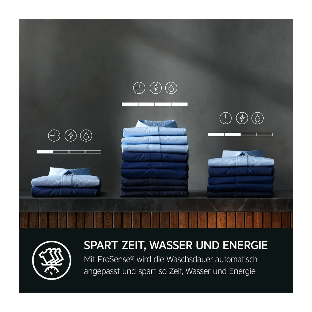 AEG Serie 6000 Waschmaschine 8 kg, ProSense Mengenautomatik, L6AMZ48FL [Energieklasse A] — 2