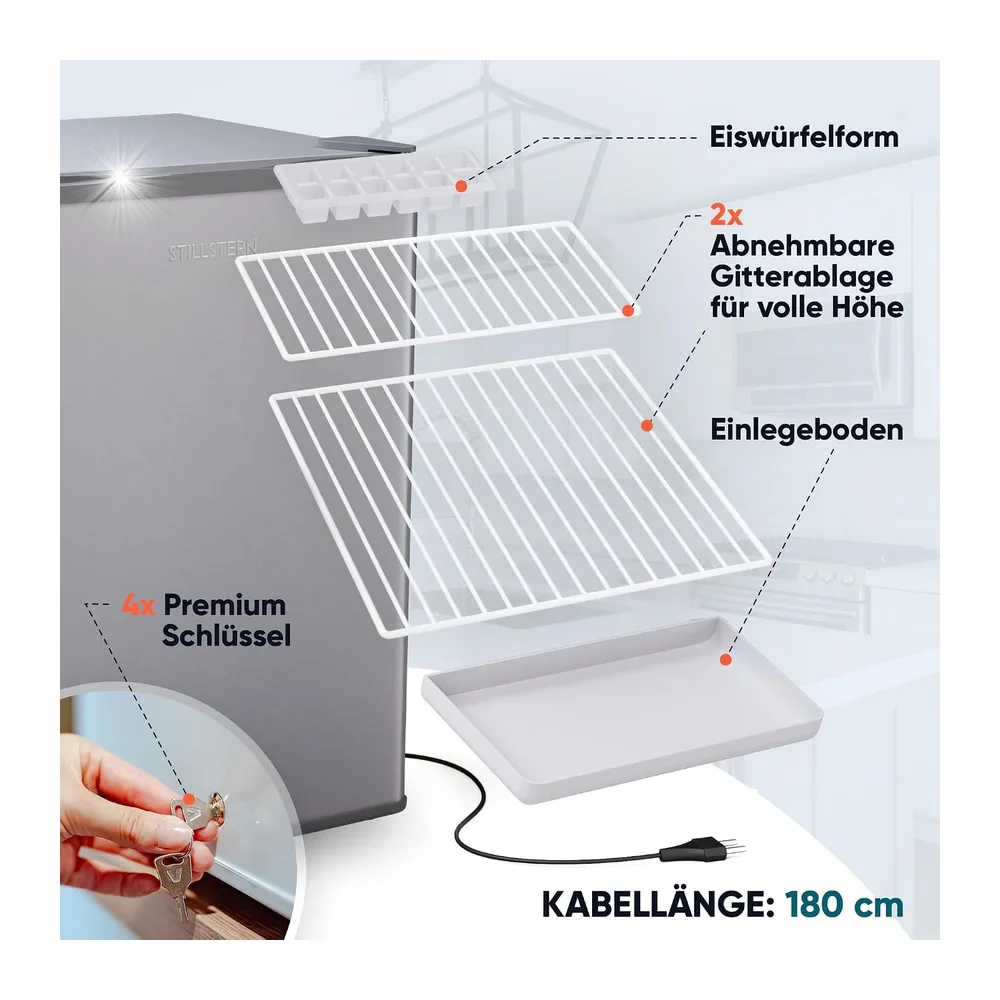 Stillstern Mini Gefrierschrank (42L) -18°C — 5