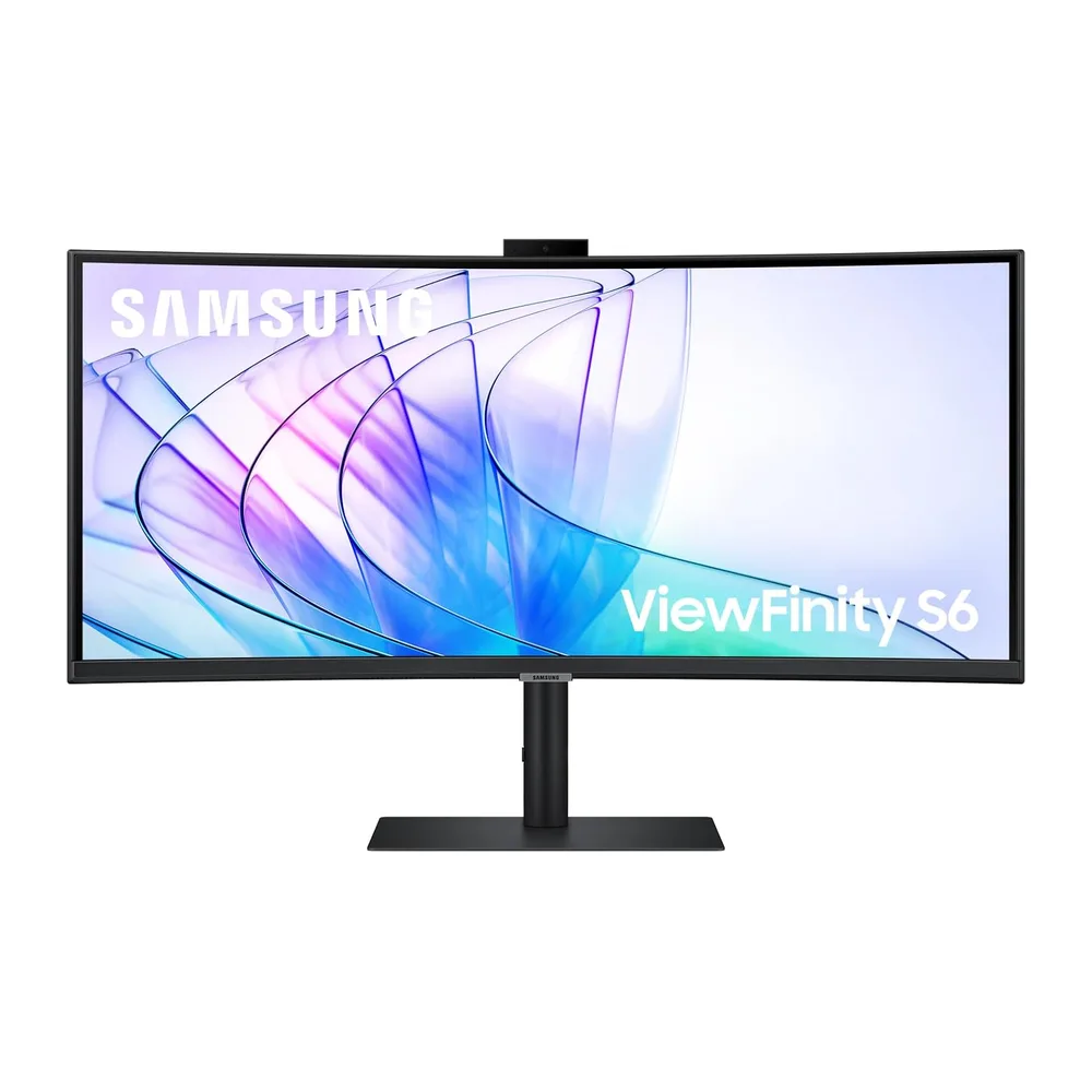 Samsung ViewFinity S65VC Curved Monitor 34 Zoll Mit Lautsprechern und Webcam