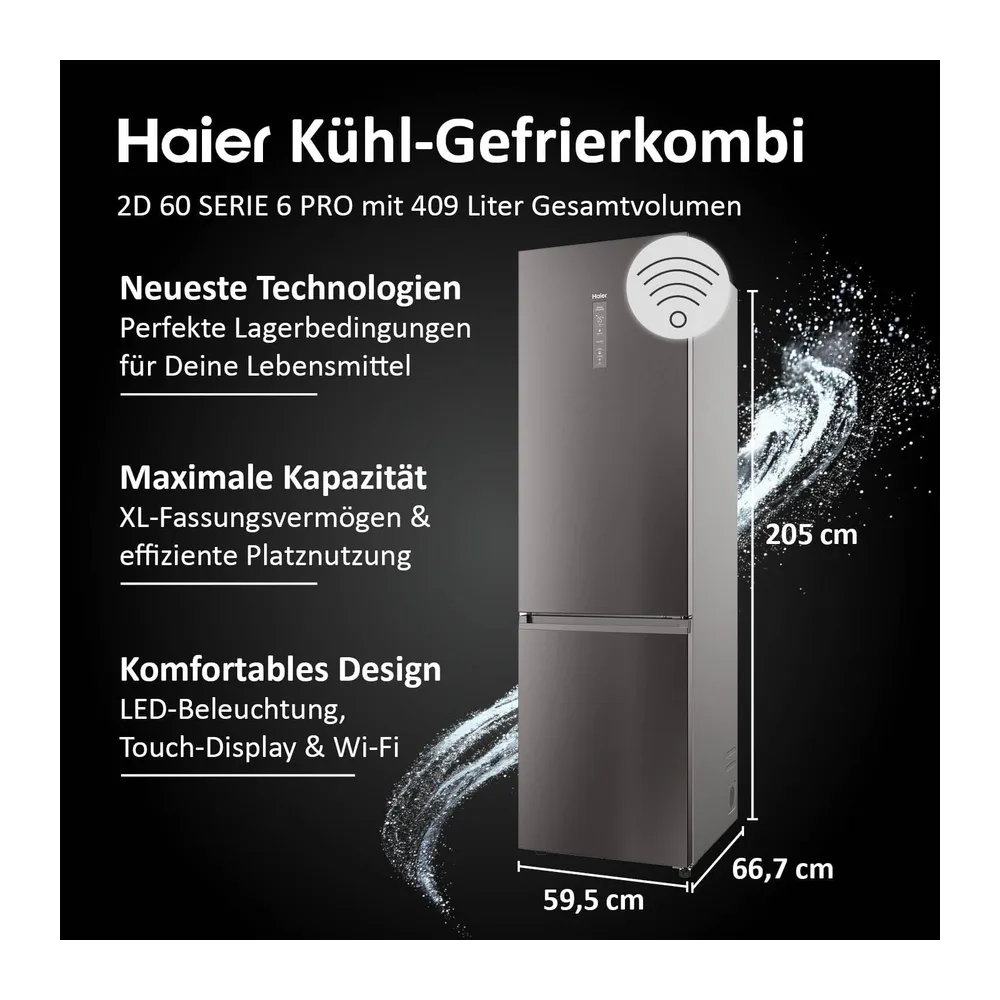 Haier Kühl-Gefrierkombination 2D 60 Serie 5 Pro HDPW5620ANPD [Energieklasse A] — 3