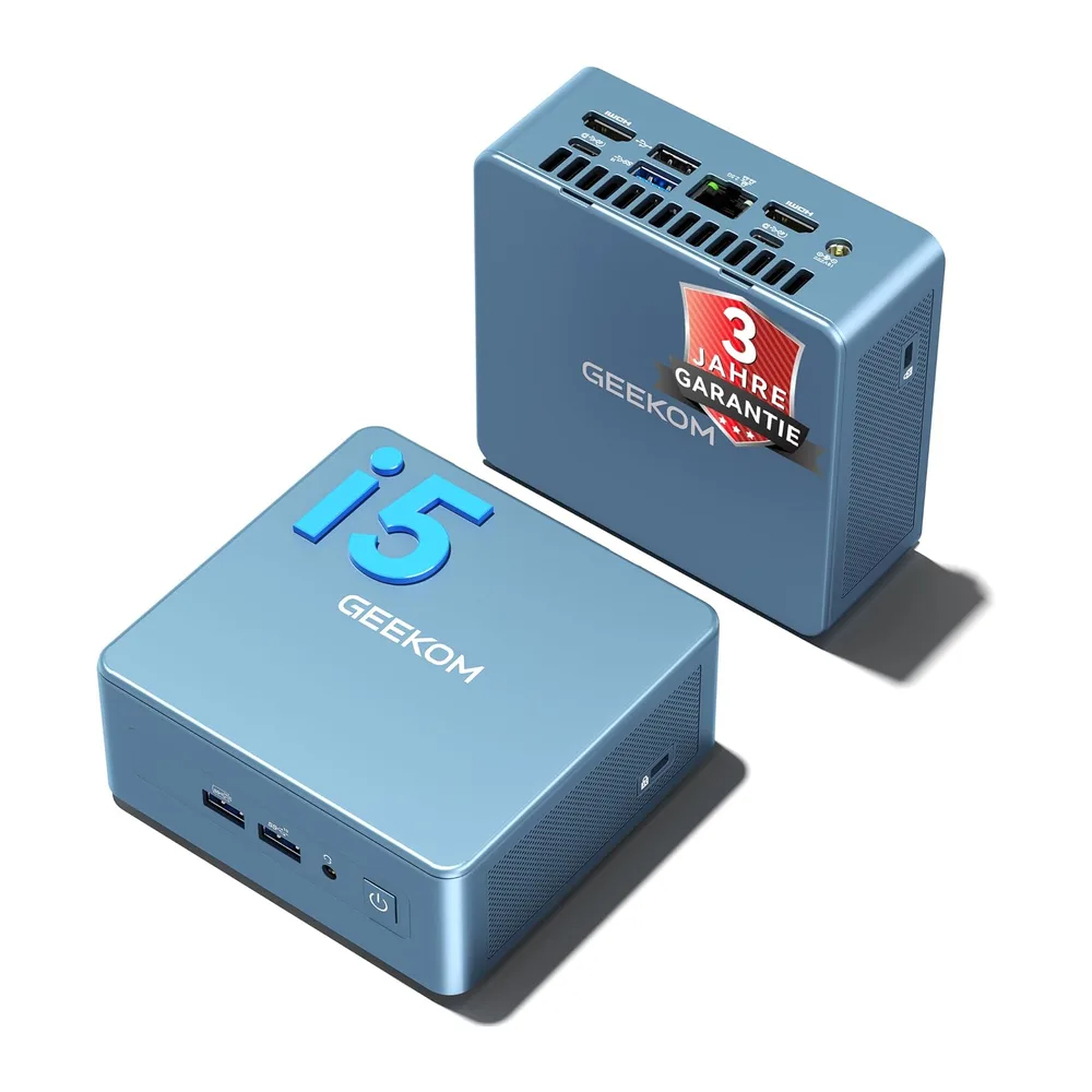 GEEKOM Business Mini PC IT12, Intel Core i5-12450H, 16GB RAM & 512GB SSD