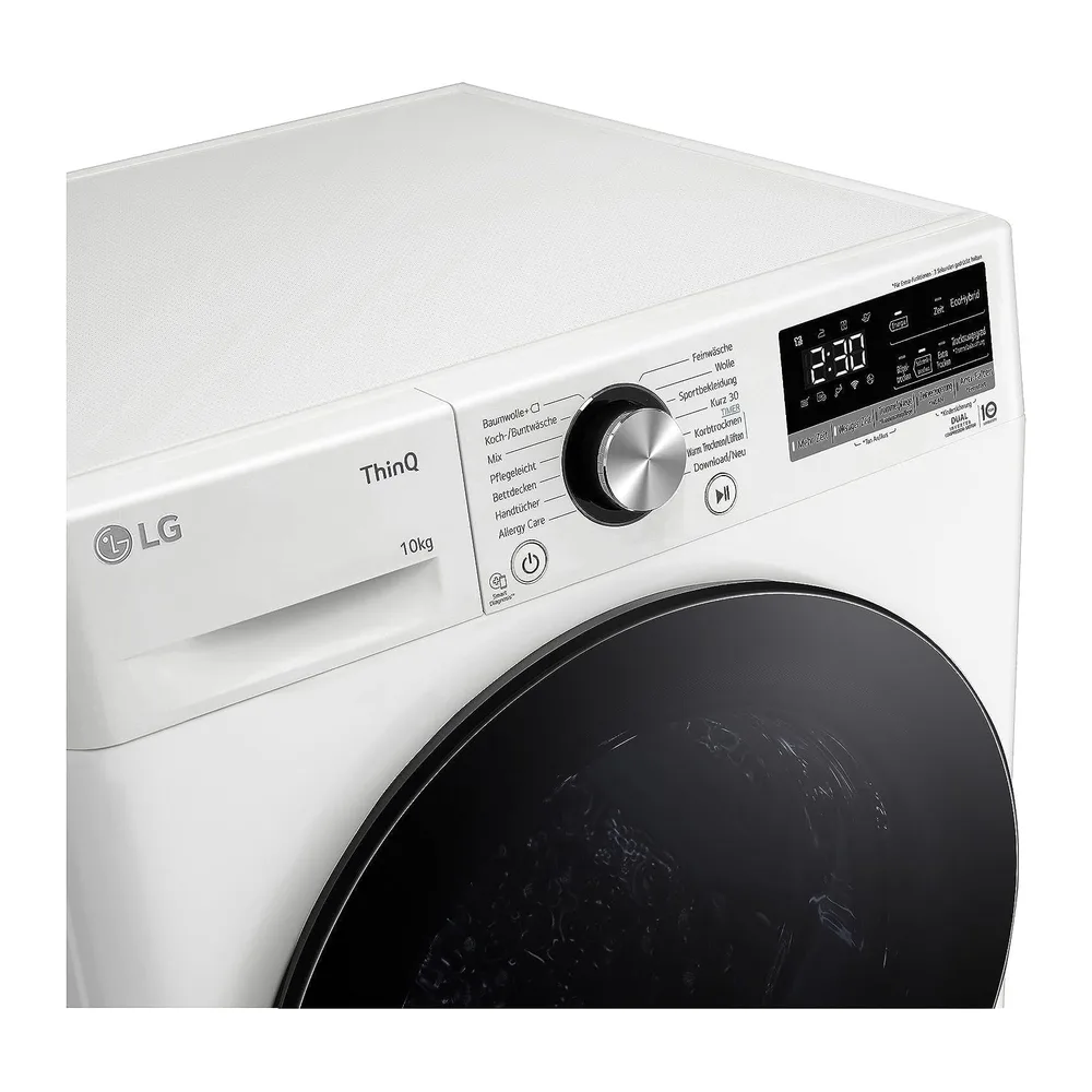 LG V9AYXT Wärmepumpentrockner, Edelstahl Legierter Stahl, A+++, 10 kg, 60 x 66 x 85 cm, Dual Inverter — 2