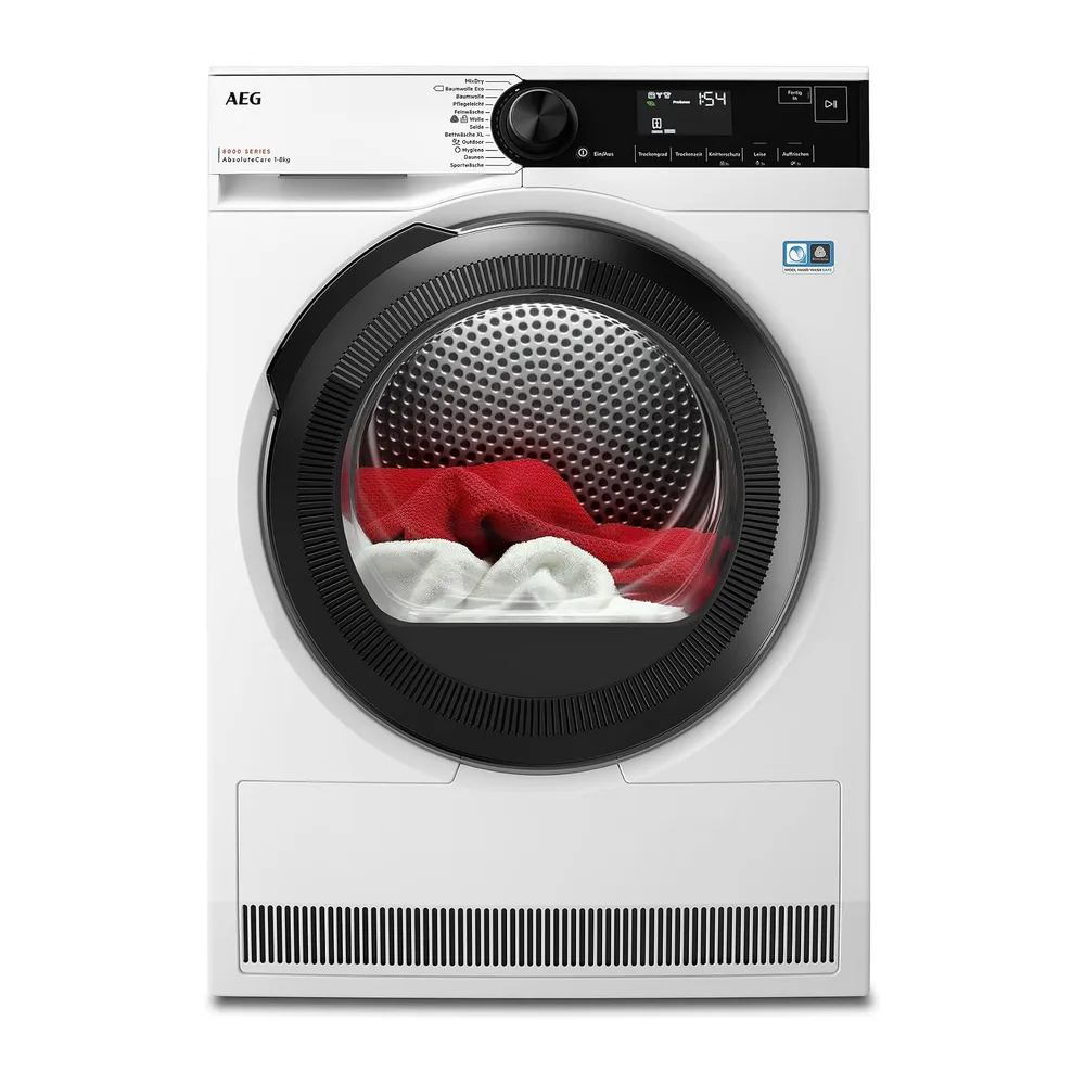 AEG Serie 8000 Wärmepumpentrockner 8 kg, AbsoluteCare, TR8AMZ68 [Energieklasse C]