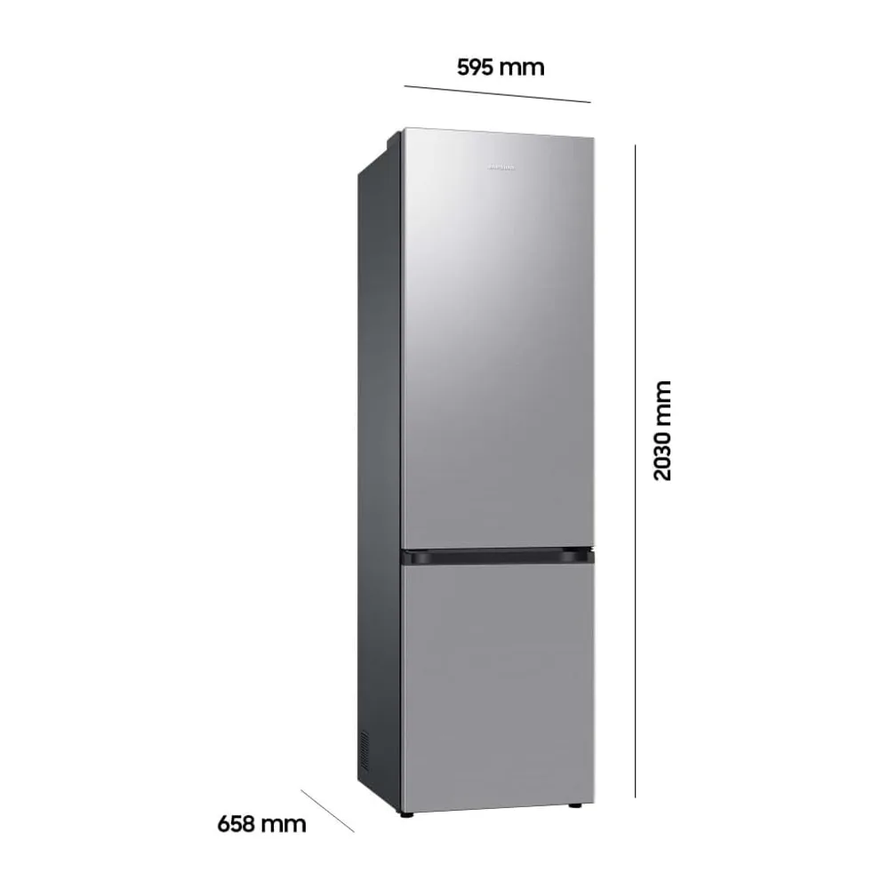 Samsung Kühl-Gefrier-Kombination, Kühlschrank mit Gefrierfach, 203 cm, 390 l Gesamtvolumen, 114 l — 2