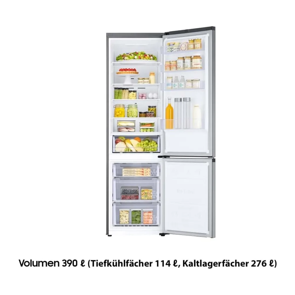 Samsung Kühl-Gefrier-Kombination, Kühlschrank mit Gefrierfach, 203 cm, 390 l Gesamtvolumen, 114 l — 3