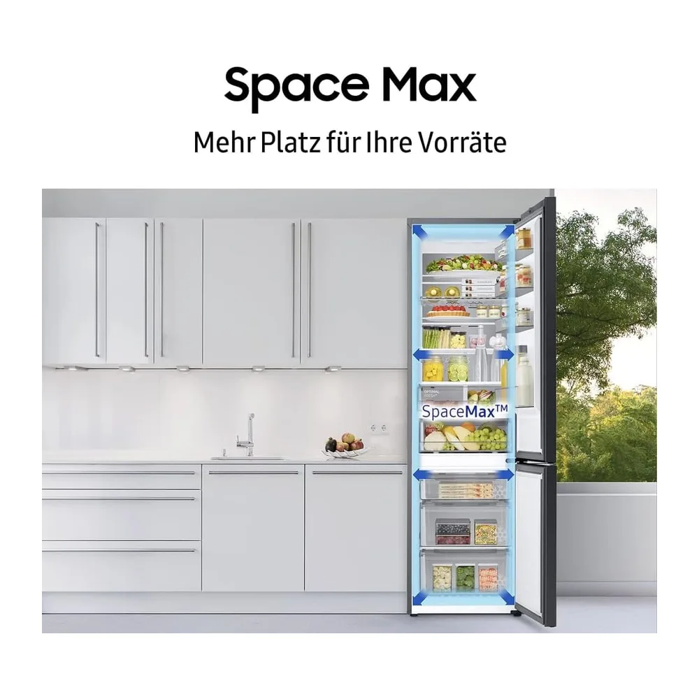 Samsung Kühl-Gefrier-Kombination, Kühlschrank mit Gefrierfach, 203 cm, 390 l Gesamtvolumen, 114 l — 6