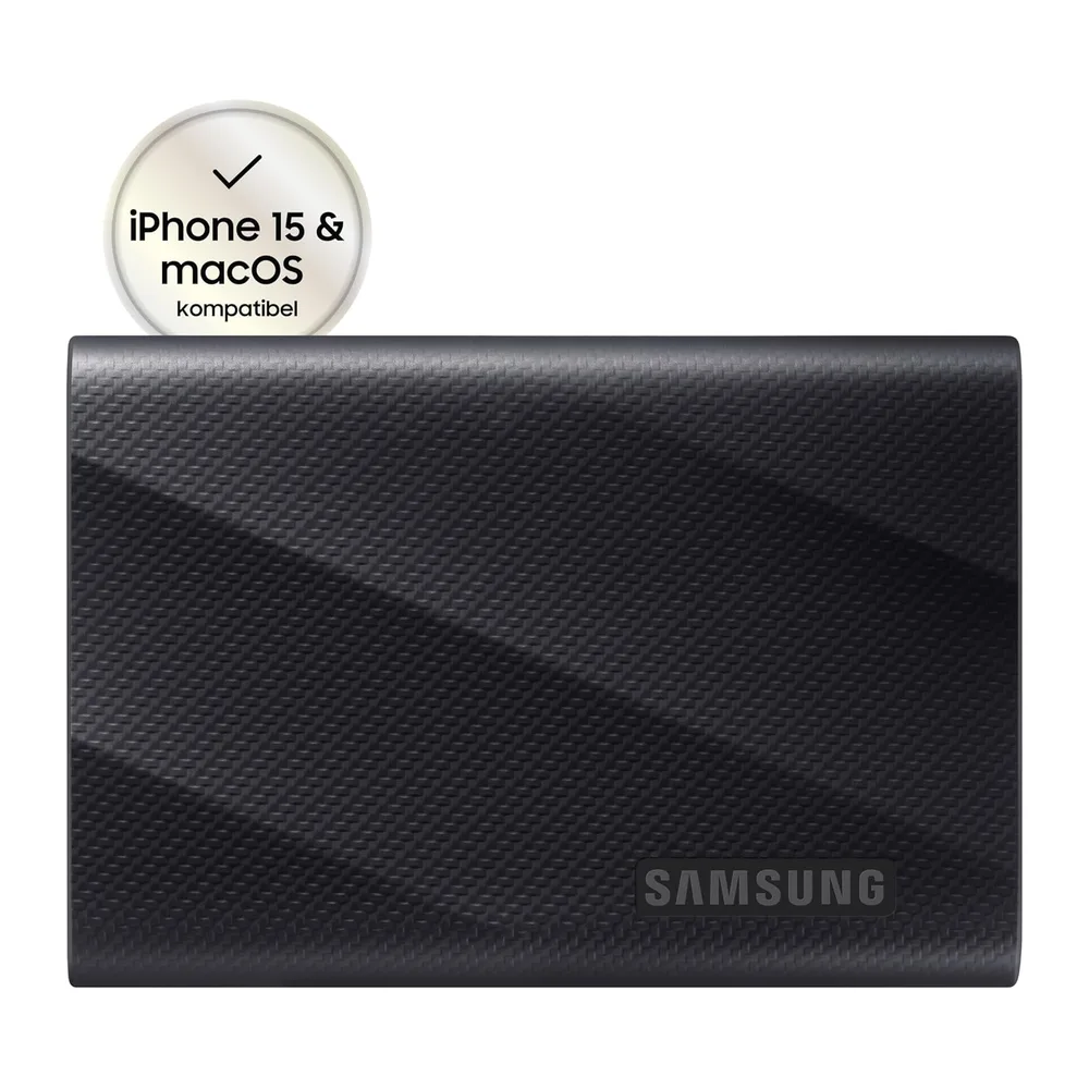 Samsung Portable SSD T9, 1 TB, 2.000 MB/s Lesen, 2.000 MB/s Schreiben, USB 3.2 Gen.2x2, Externe Festplatte — 2