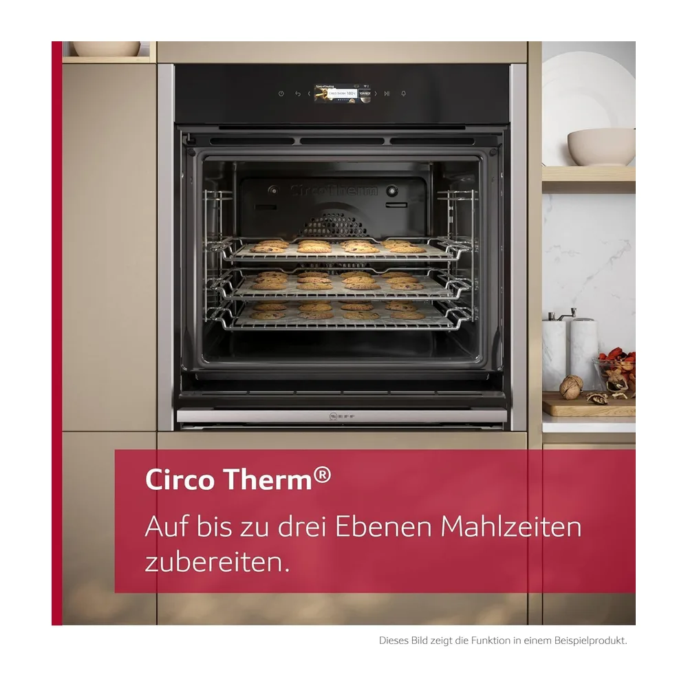 NEFF B54CR71N0, Stiftung Warentest GUT (2,0), N 70, Smarter Einbau-Backofen 60x60 cm, Made in Germany, — 5