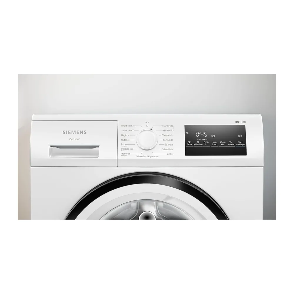 Siemens WM14N225 Waschmaschine iQ300, Frontlader mit 8kg Fassungsvermögen, 1400 UpM, speedPack L, — 5