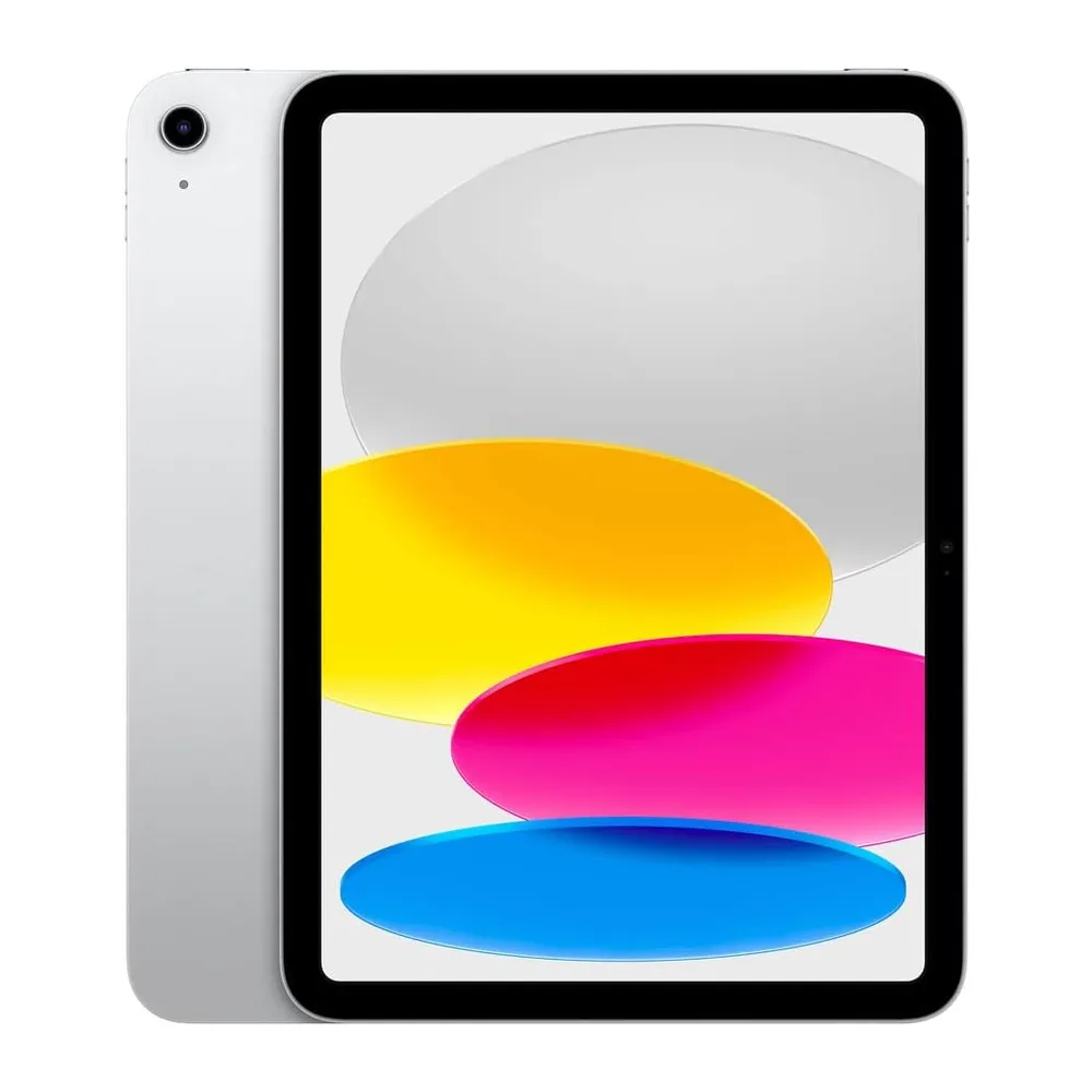 Apple iPad (10. Generation, 10.9-Zoll, 2022), 64GB, Wi-Fi, Silber (Generalüberholt)