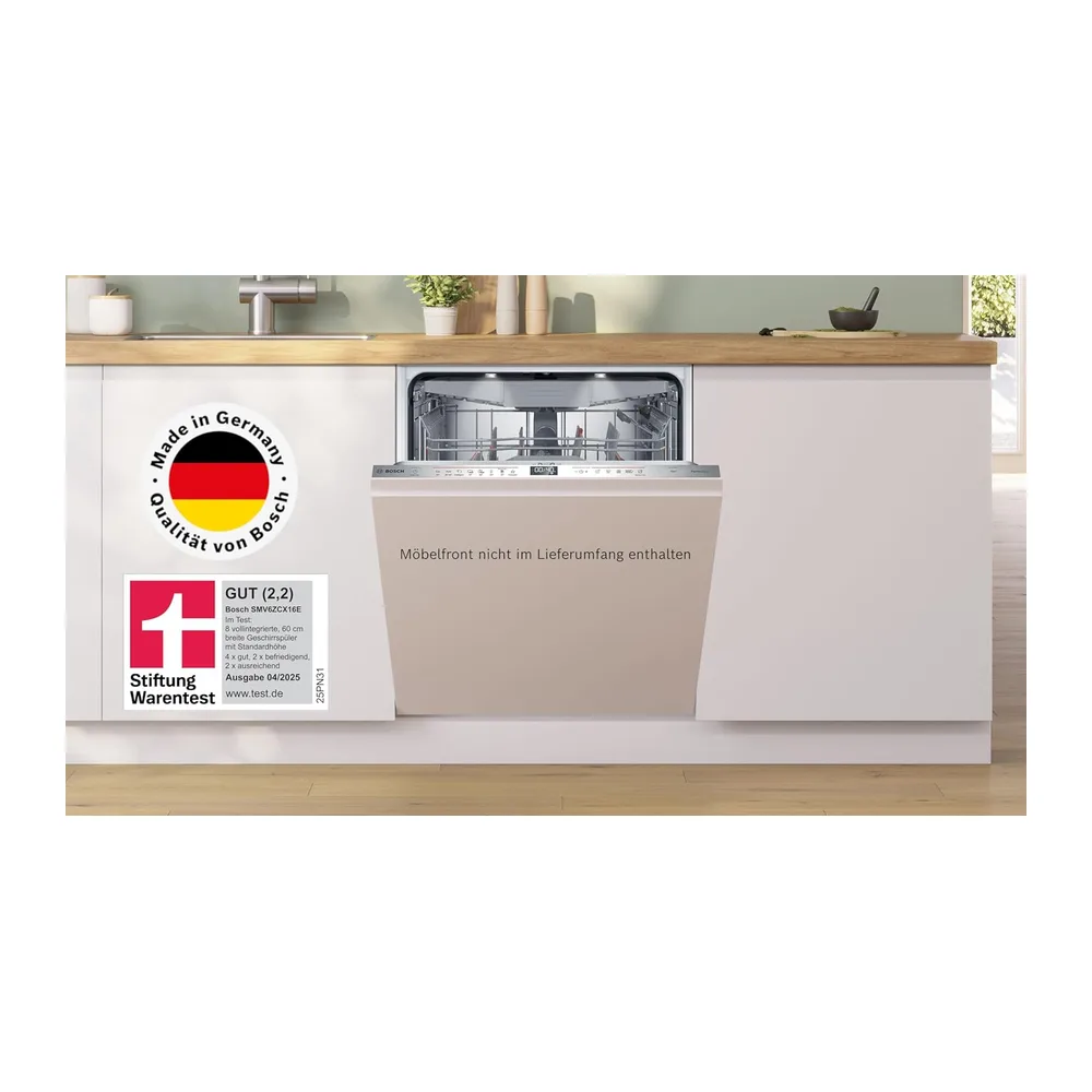 BOSCH SMV6ZCX16E Geschirrspüler Serie 6, vollintegrierte Spülmaschine mit Besteckschublade, 60 cm, Home — 3