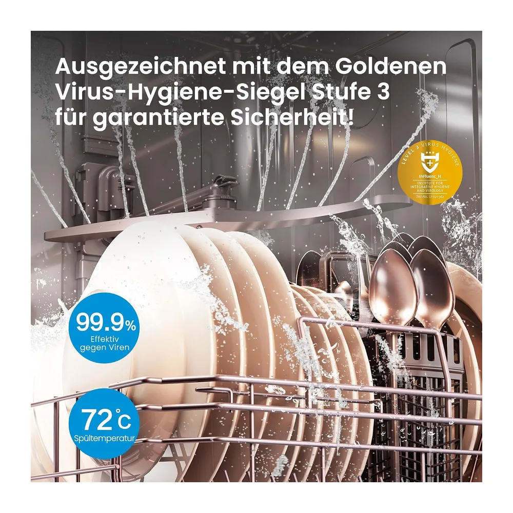 Midea Spülmaschine 45cm Freistehend & Unterbaufähig 10 Maßgedecke EEK C [Energieklasse C] — 6
