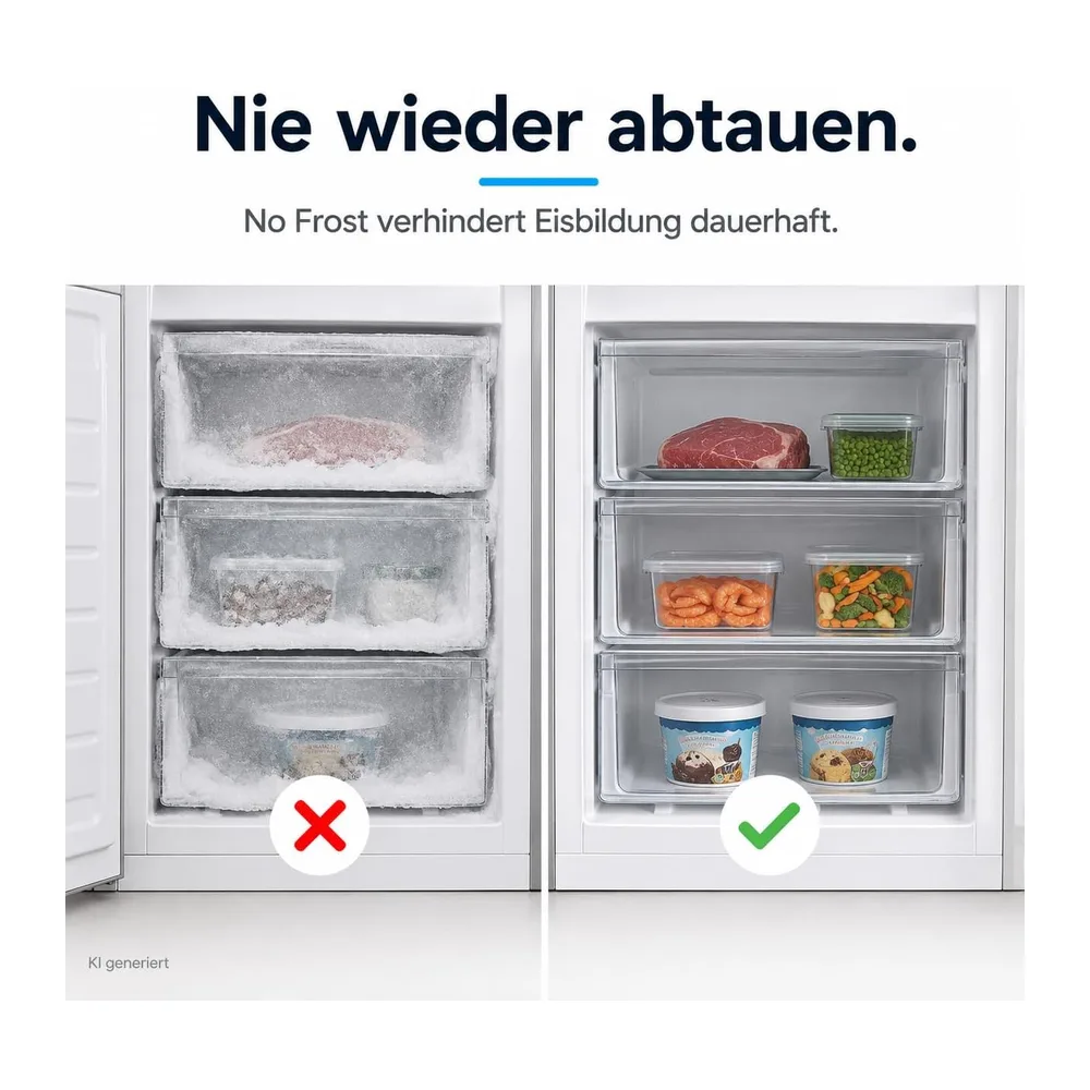 Midea 378L Kühlschrank mit Gefrierfach, WiFi, 201cm, EEK C, NoFrost, 38dB [Energieklasse C] — 3