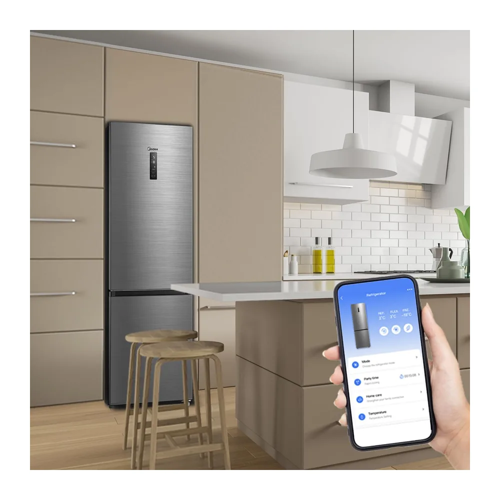 Midea 378L Kühlschrank mit Gefrierfach, WiFi, 201cm, EEK C, NoFrost, 38dB [Energieklasse C] — 5