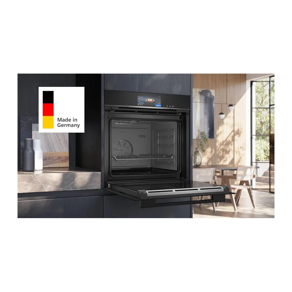 Siemens iQ700 Smarter Einbau-Dampfbackofen 60 x 60 cm Edelstahl HS758G3B1 [Energieklasse A+] — 2