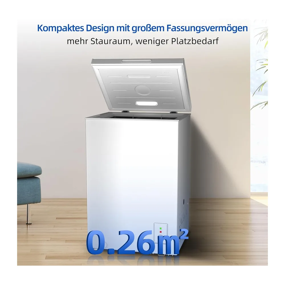 CHiQ Gefriertruhe 99 L Freistehend, Schnelleinfrierfunktion, mit LED [Energieklasse E] — 5