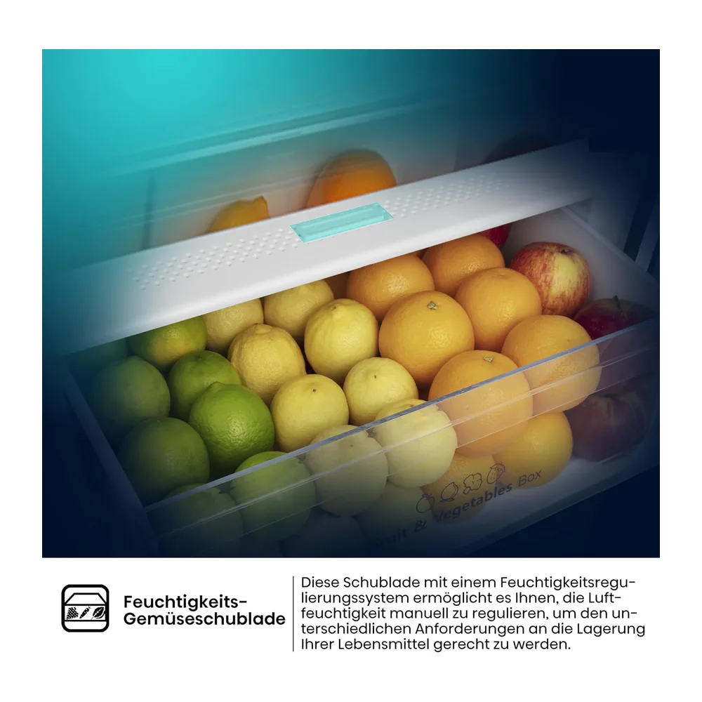 Hisense RB440N4AFA Kühl-Gefrier-Kombination/Höhe 201 cm/Kühlen 178 L/Gefrieren 98 L/LED Beleuchtung — 6