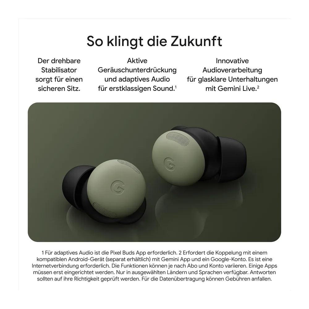 Google Pixel Buds Pro 2 – kabellose Kopfhörer mit aktiver Geräuschunterdrückung – Bluetooth-Kopfhörer – — 2