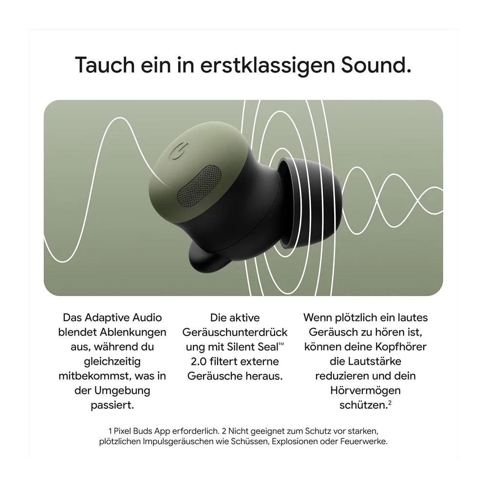 Google Pixel Buds Pro 2 – kabellose Kopfhörer mit aktiver Geräuschunterdrückung – Bluetooth-Kopfhörer – — 3
