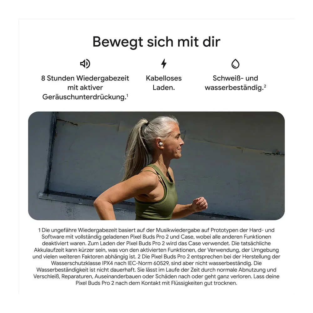Google Pixel Buds Pro 2 – kabellose Kopfhörer mit aktiver Geräuschunterdrückung – Bluetooth-Kopfhörer – — 6