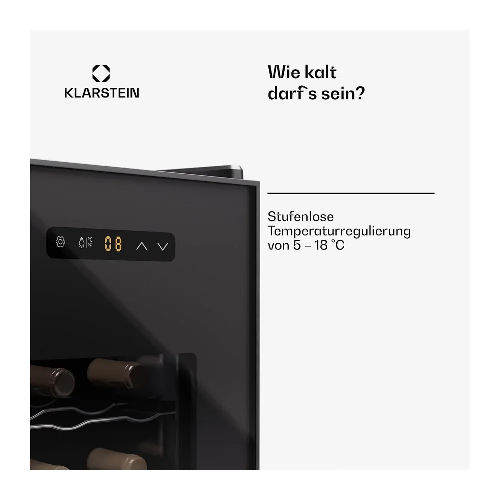 Klarstein Freistehender Weinkühlschrank 1 Zone — 3