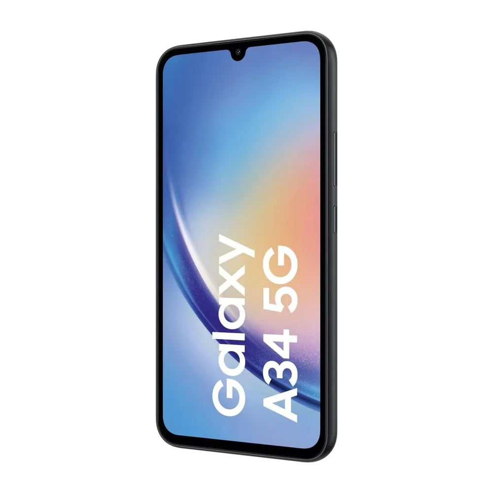 Samsung A346B Galaxy A34 5G, unlocked, 128GB/6GB RAM Dual-SIM Awesome-Graphite (Generalüberholt) — 2